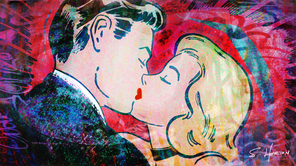 Heart-Shaped Kiss from the Neon Love Series