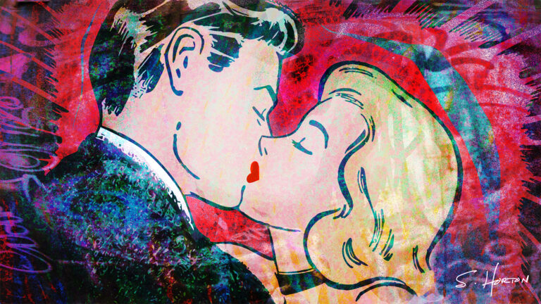 Heart-Shaped Kiss from the Neon Love Series