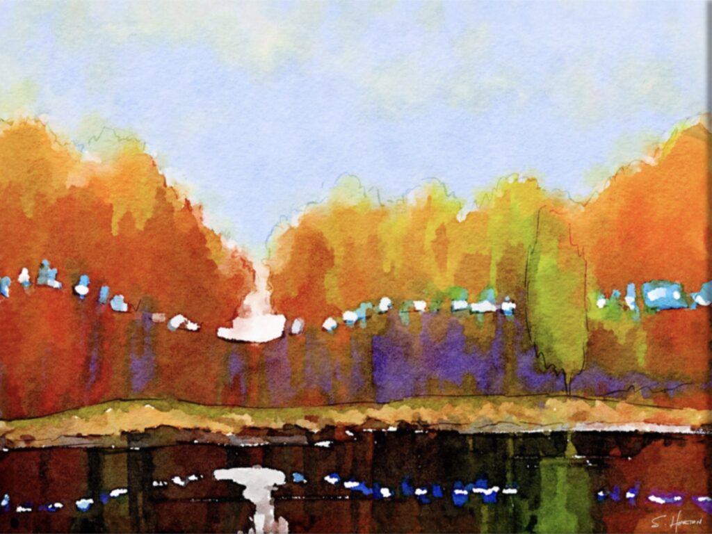 Autumn By The Lakeside from the Scenics Collection