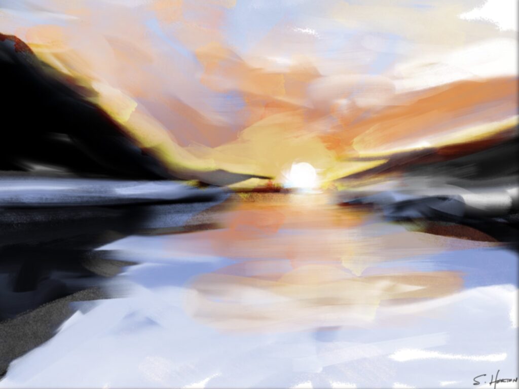 Early Morning Light Over The Lake from the Scenics Collection