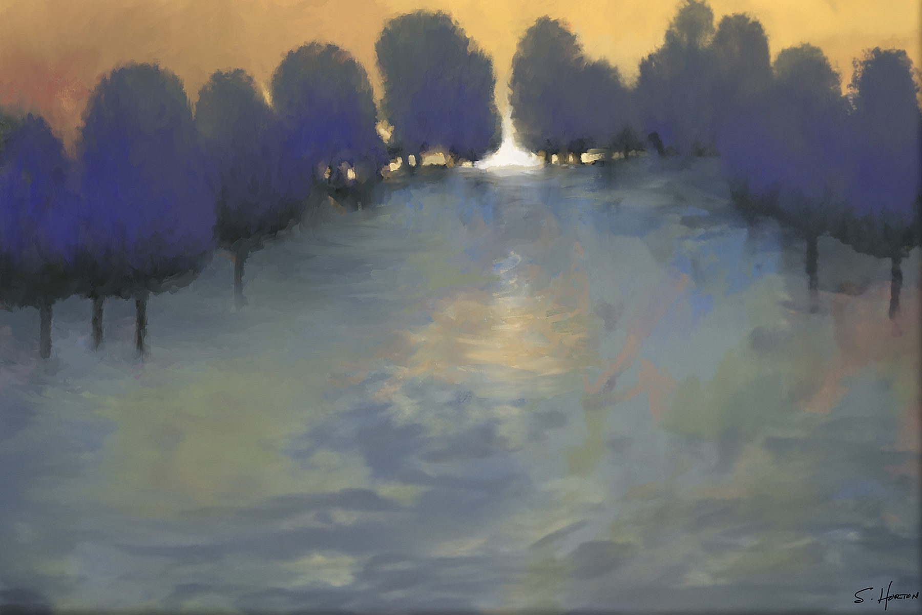Early Sunrise Through The Trees from the Scenics Collection
