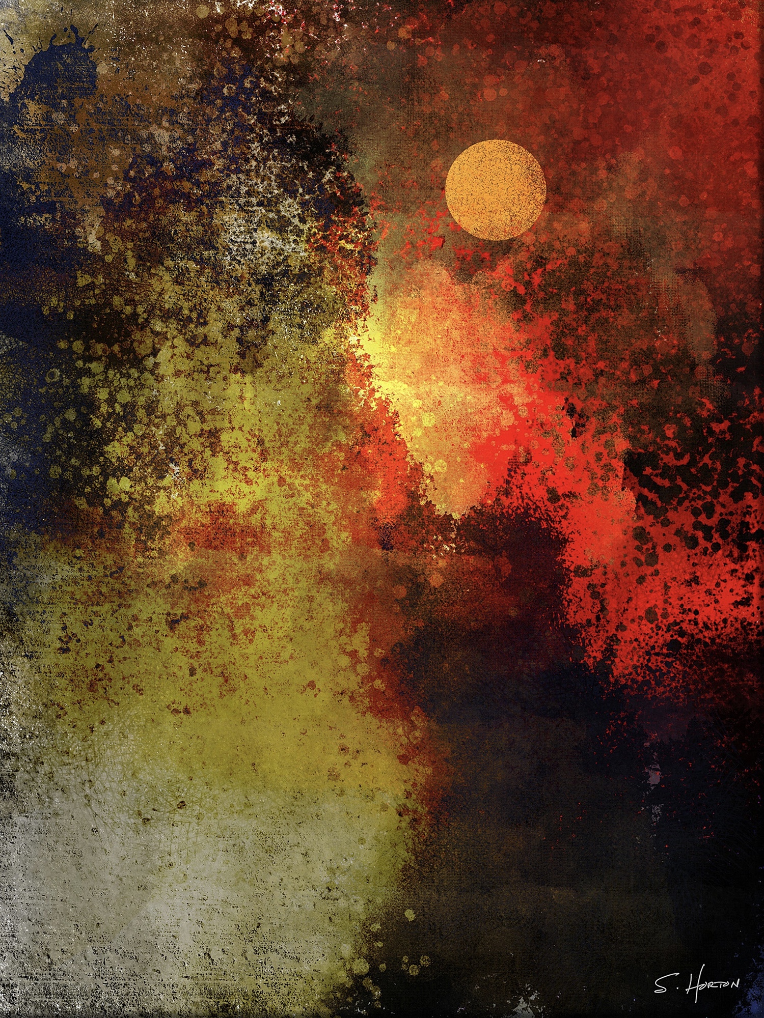 Fiery Sunrise from the Scenics Collection, Wall Display