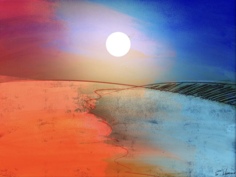 Moonlight Over The Hill from the Scenics Collection, Wall Display