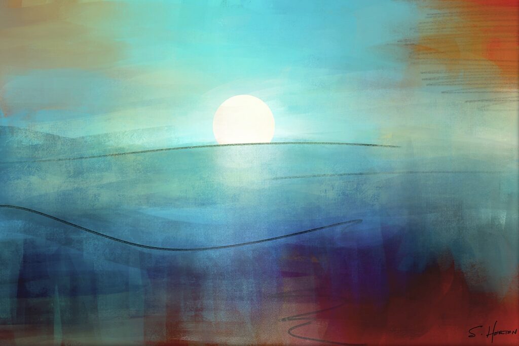 Rising Moon Over The Horizon from the Scenics Collection