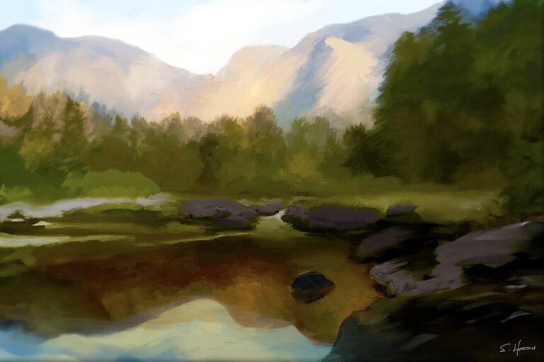 Still Mountain Waters from the Scenics Collection