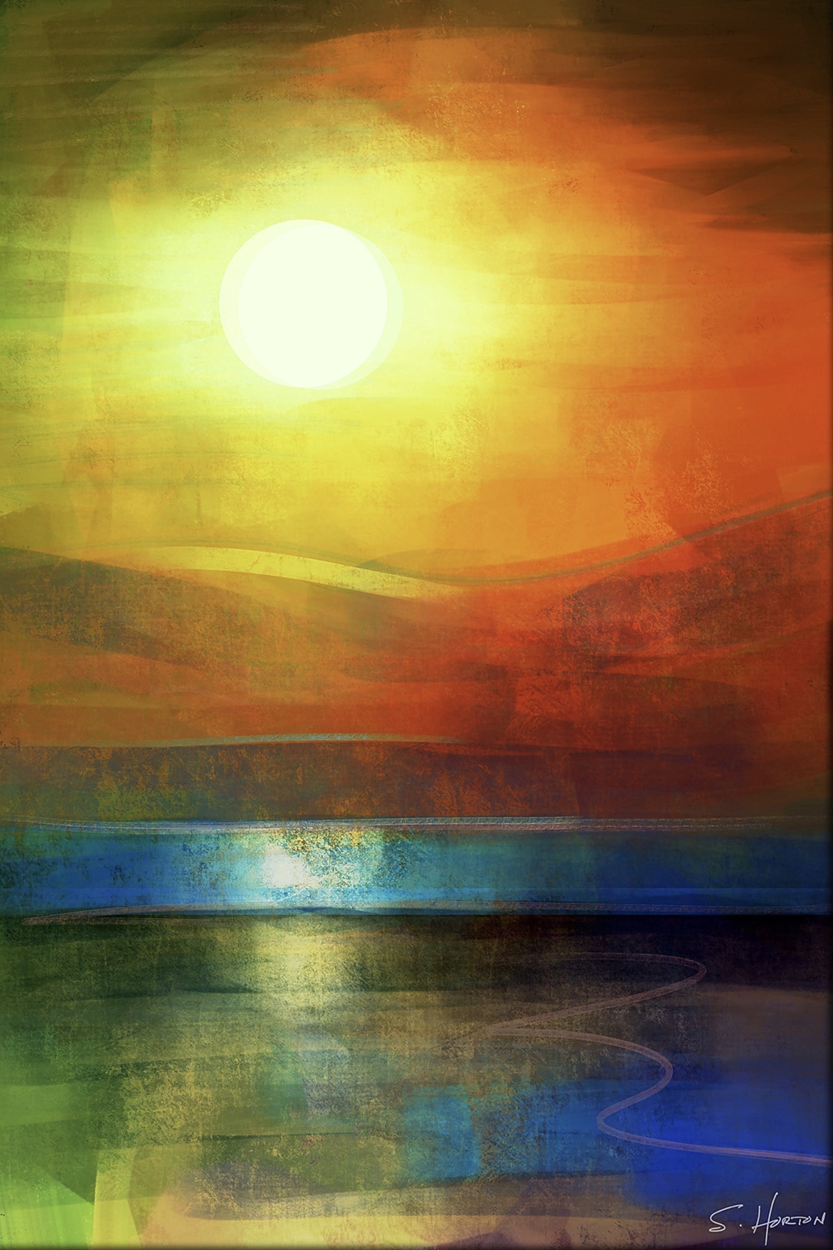 Sunset Over Calm Waters from the Scenics Collection