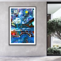 Air Mail from the Neon Impressions series, wall display Air Mail from the Neon Impressions series, wall display