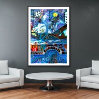 Air Mail from the Neon Impressions series, wall display Air Mail from the Neon Impressions series, wall display