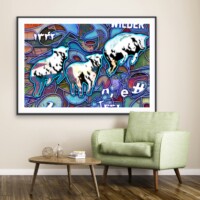 Electric Sheep from the Neon Impressions series Electric Sheep from the Neon Impressions series