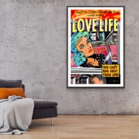 Can't Run Awawy From Love from the Neon Love Series, Wall Display Can't Run Awawy From Love from the Neon Love Series, Wall Display