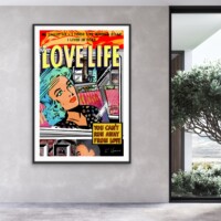 Can't Run Awawy From Love from the Neon Love Series, Wall Display Can't Run Awawy From Love from the Neon Love Series, Wall Display
