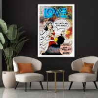 Not With Me from the Neon Love Series, Wall Display Not With Me from the Neon Love Series, Wall Display