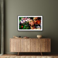 Real Love from the Neon Love Series, Wall Display Real Love from the Neon Love Series, Wall Display
