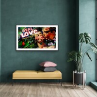 Real Love from the Neon Love Series, Wall Display Real Love from the Neon Love Series, Wall Display