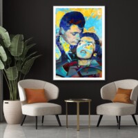 Romantic Gaze from the Neon Love Series, Wall Display Romantic Gaze from the Neon Love Series, Wall Display
