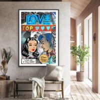 Top Love from the Neon Love Series, Wall Display Top Love from the Neon Love Series, Wall Display