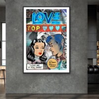 Top Love from the Neon Love Series, Wall Display Top Love from the Neon Love Series, Wall Display