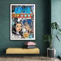 Top Love from the Neon Love Series, Wall Display Top Love from the Neon Love Series, Wall Display