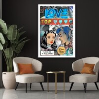 Top Love from the Neon Love Series, Wall Display Top Love from the Neon Love Series, Wall Display