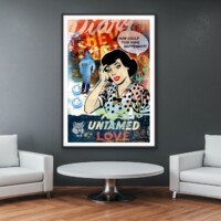 Untamed Love from the Neon Love Series, Wall Display Untamed Love from the Neon Love Series, Wall Display