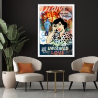 Untamed Love from the Neon Love Series, Wall Display Untamed Love from the Neon Love Series, Wall Display