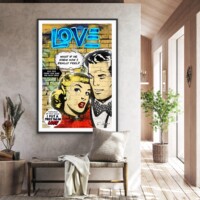 What If He Knew from the Neon Love Series, Wall Display What If He Knew from the Neon Love Series, Wall Display