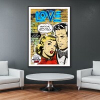 What If He Knew from the Neon Love Series, Wall Display What If He Knew from the Neon Love Series, Wall Display