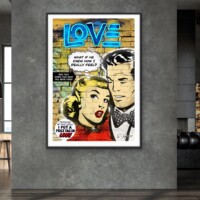 What If He Knew from the Neon Love Series, Wall Display What If He Knew from the Neon Love Series, Wall Display