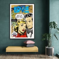 What If He Knew from the Neon Love Series, Wall Display What If He Knew from the Neon Love Series, Wall Display