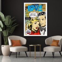 What If He Knew from the Neon Love Series, Wall Display What If He Knew from the Neon Love Series, Wall Display
