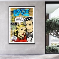 What If He Knew from the Neon Love Series, Wall Display What If He Knew from the Neon Love Series, Wall Display