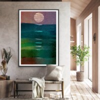 Reflection of Moonlight on the waves, from the Scenics collection, wall display Reflection of Moonlight on the waves, from the Scenics collection, wall display