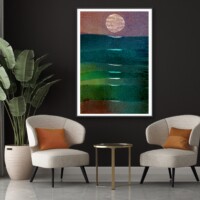 Reflection of Moonlight on the waves, from the Scenics collection, wall display Reflection of Moonlight on the waves, from the Scenics collection, wall display