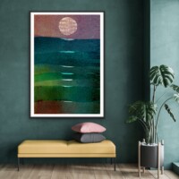 Reflection of Moonlight on the waves, from the Scenics collection, wall display Reflection of Moonlight on the waves, from the Scenics collection, wall display