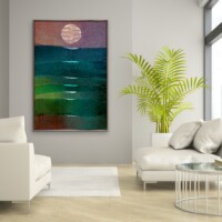 Reflection of Moonlight on the waves, from the Scenics collection, wall display Reflection of Moonlight on the waves, from the Scenics collection, wall display