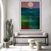 Reflection of Moonlight on the waves, from the Scenics collection, wall display Reflection of Moonlight on the waves, from the Scenics collection, wall display