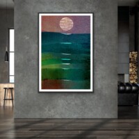 Reflection of Moonlight on the waves, from the Scenics collection, wall display Reflection of Moonlight on the waves, from the Scenics collection, wall display