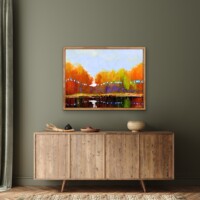 Autumn By The Lakeside from the Scenics Collection, Wall Display Autumn By The Lakeside from the Scenics Collection, Wall Display