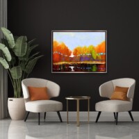 Autumn By The Lakeside from the Scenics Collection, Wall Display Autumn By The Lakeside from the Scenics Collection, Wall Display