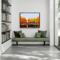Autumn By The Lakeside from the Scenics Collection, Wall Display Autumn By The Lakeside from the Scenics Collection, Wall Display