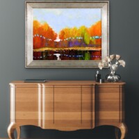 Autumn By The Lakeside from the Scenics Collection, Wall Display Autumn By The Lakeside from the Scenics Collection, Wall Display