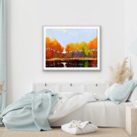 Autumn By The Lakeside from the Scenics Collection, Wall Display Autumn By The Lakeside from the Scenics Collection, Wall Display