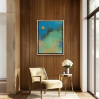 Blazing Sun Over The Hills, Wall Display Blazing Sun Over The Hills, Wall Display