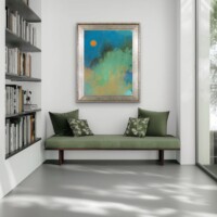 Blazing Sun Over The Hills, Wall Display Blazing Sun Over The Hills, Wall Display
