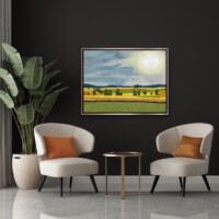 Brilliant Sun Over Wheat Fields from the Scenics Collection, Wall Display Brilliant Sun Over Wheat Fields from the Scenics Collection, Wall Display