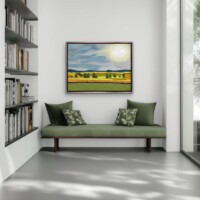 Brilliant Sun Over Wheat Fields from the Scenics Collection, Wall Display Brilliant Sun Over Wheat Fields from the Scenics Collection, Wall Display