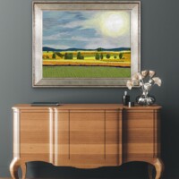 Brilliant Sun Over Wheat Fields from the Scenics Collection, Wall Display Brilliant Sun Over Wheat Fields from the Scenics Collection, Wall Display