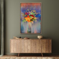 Colorful Bouquet In A Vase from the Scenics Collection, Wall Display Colorful Bouquet In A Vase from the Scenics Collection, Wall Display