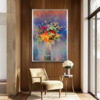 Colorful Bouquet In A Vase from the Scenics Collection, Wall Display Colorful Bouquet In A Vase from the Scenics Collection, Wall Display