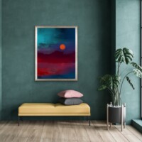 Deep Sunset Over The Water from the Scenics Collection, Wall Display Deep Sunset Over The Water from the Scenics Collection, Wall Display